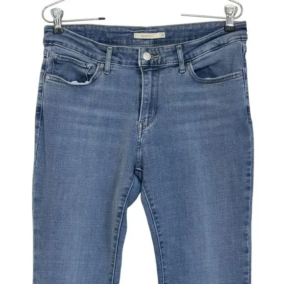 Levis 715 Jeans Slim Boot Women 31x33 Denim Stretch Western Rodeo Hipster Grunge - Picture 5 of 15